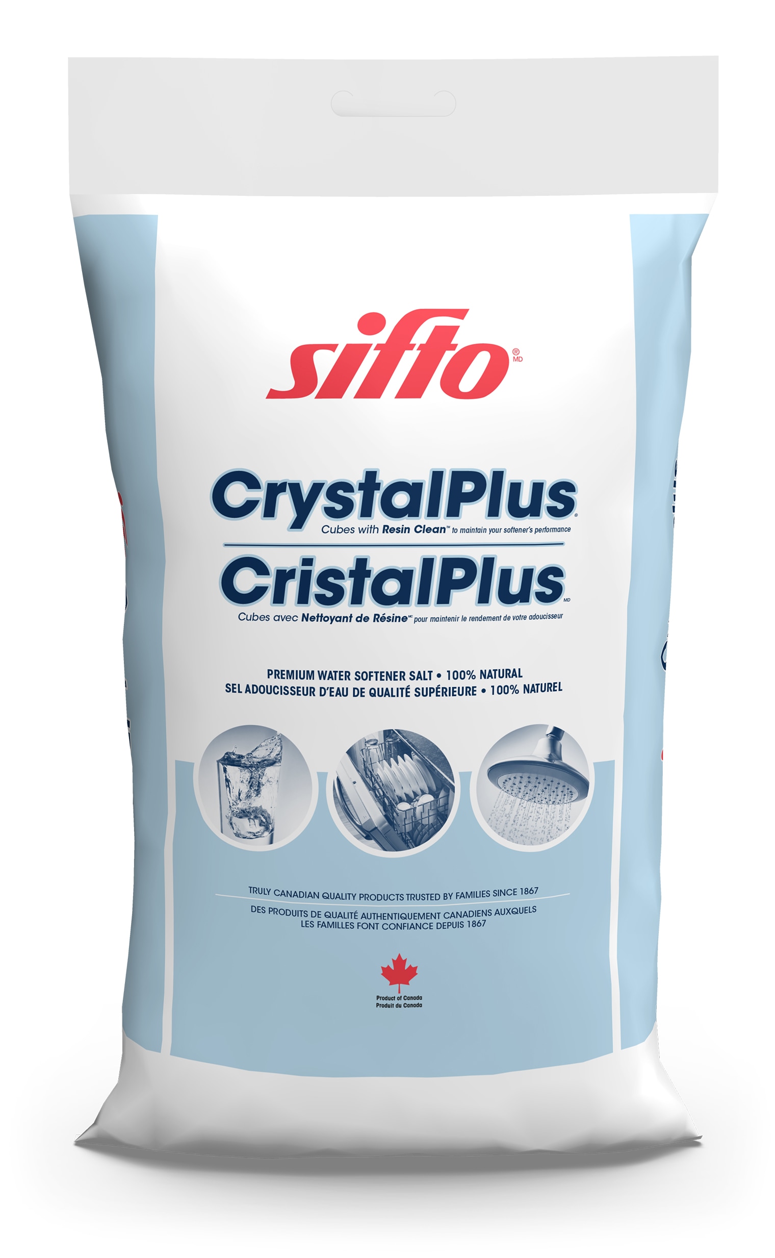 Sifto® CrystalPlus® with Resin Clean® Bag